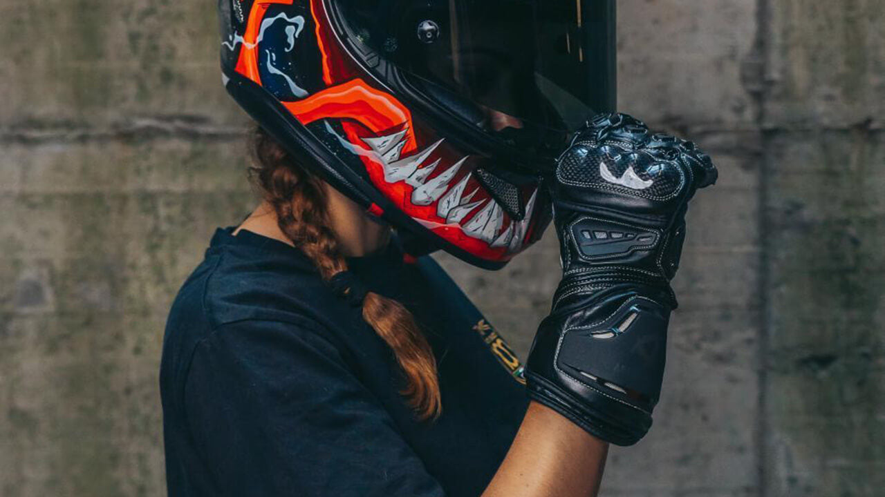 clean vegan motorcycle gloves