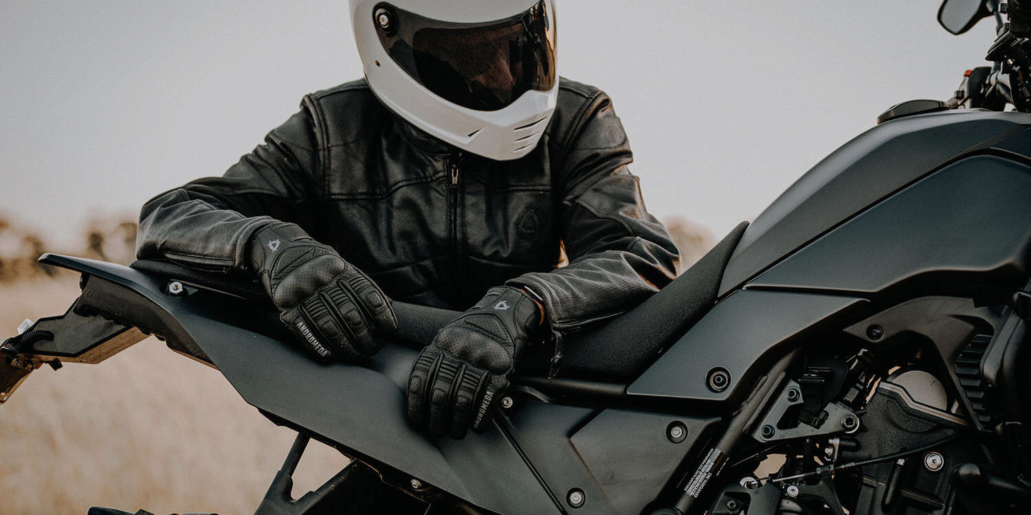 Andromeda Moto   Motorcycle gear with aerospace technology. % vegan