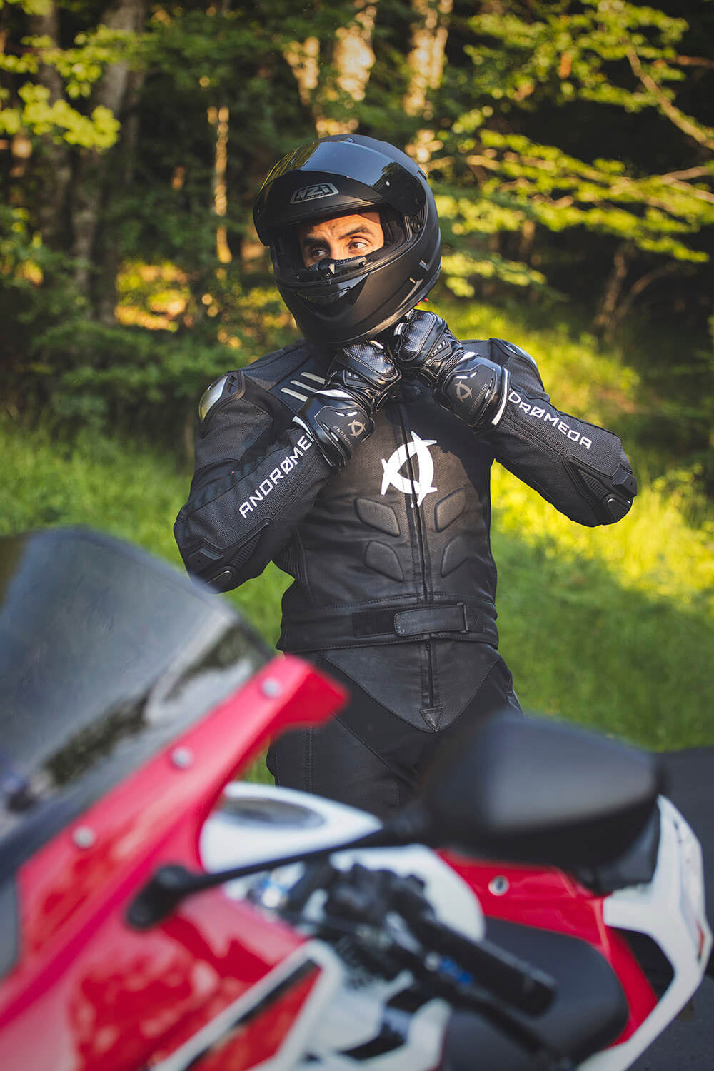 Motorcycle Race Suit NearX | AAA level, vegan | Andromeda Moto