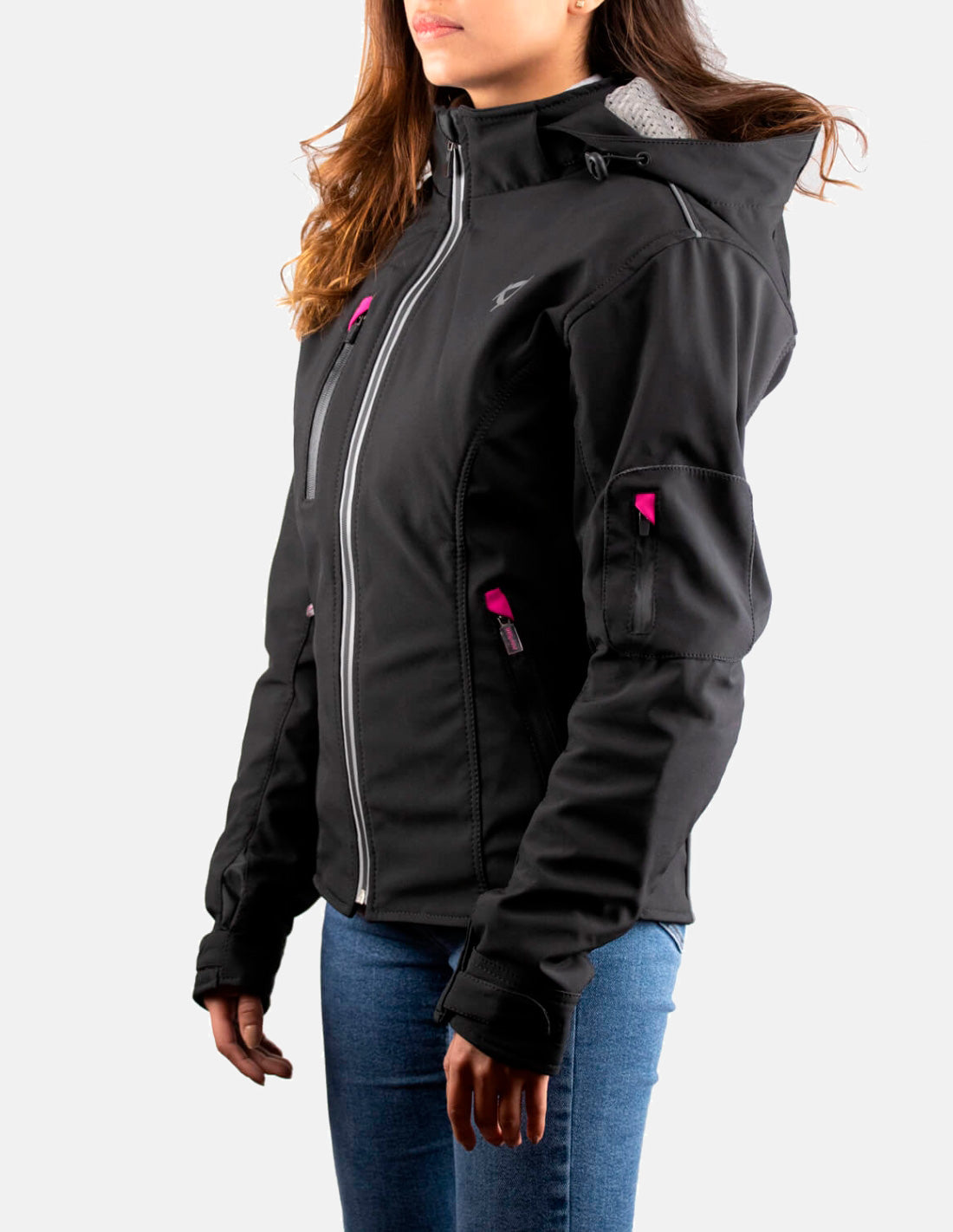 Softshell motorcycle jacket for women