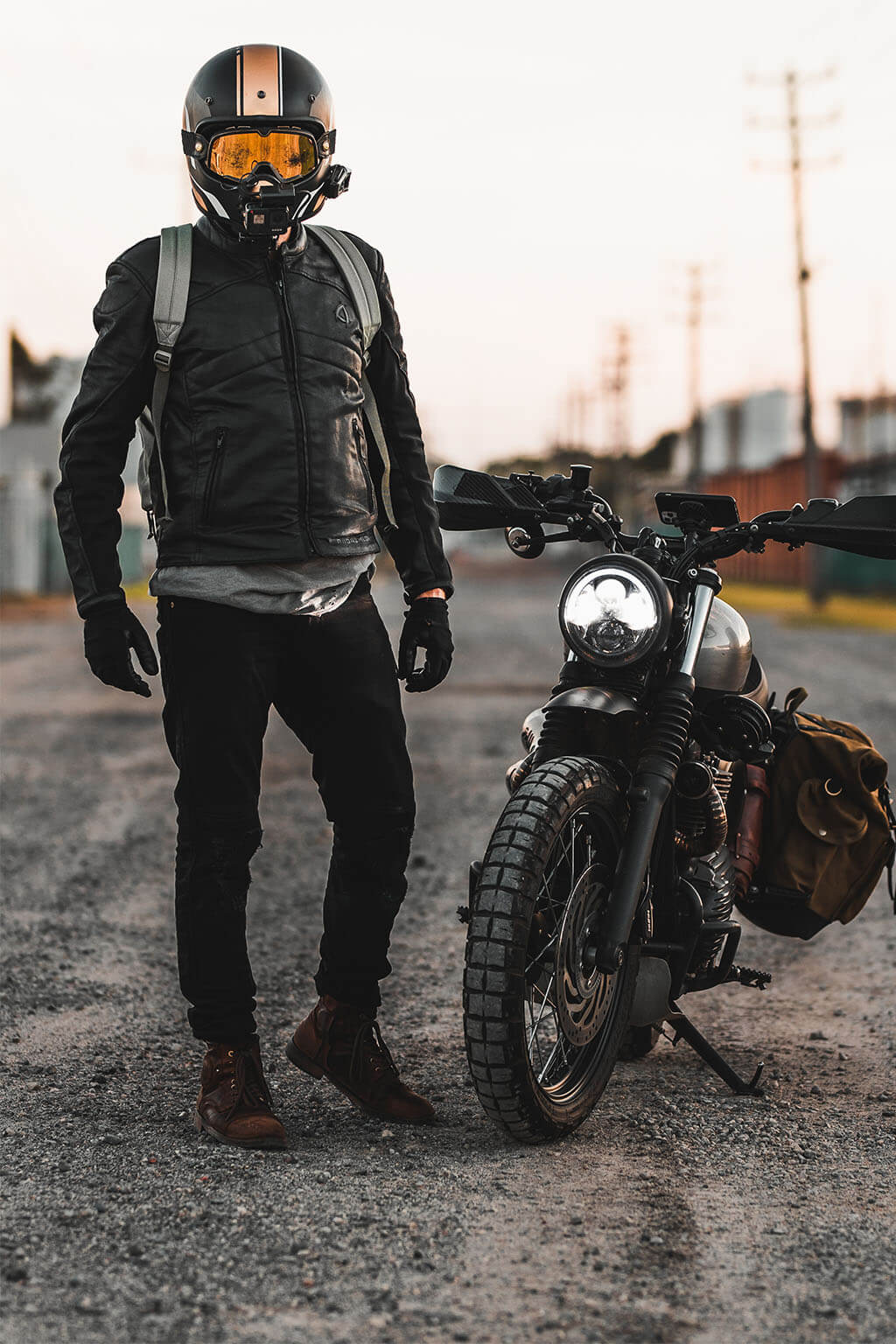 Men's Casual Jacket | Marcus Cafe Racer Leather Jacket | KC Leather Co - KC  Leather Co.
